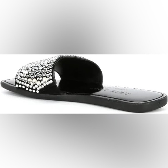 Kate Spade Silver and Black Sandals with Rhinestone Embellishments - Picture 4 of 8